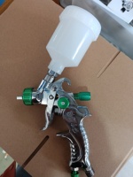 H2006P Mini pistolet en plastique haute pression HVLP pistolet en acier inoxydable par gravité/pression alimentation Air trousse à outils pièces pour compresseur d'air