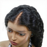 Perruque Lace HD 13x6 Cheveux Humains Bruts Brésiliens Ondulés Profonds Pré-coupés Noeuds Décolorés Anti-chute Minimale pour Femmes Noires