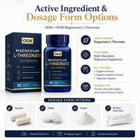 Capsules de L-Thréonate de Magnésium pour la Concentration, la Mémoire et la Clarté Mentale, Soutien du Système Nerveux, Complément Quotidien pour le Bien-être Cognitif