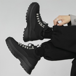 Bottes Martin de luxe pour hommes, nouvelle collection, <span class=keywords><strong>chaussures</strong></span> Panda rehaussantes pour l'extérieur, randonnée - Product Image 2