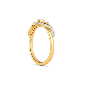 Magnifique bague de fiançailles solitaire en diamant de laboratoire pour femme, conçue avec une élégance captivante et un éclat radieux pour toujours - Product Image 3