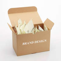 Tuck End Box 175g Emballage de boîte de papier enduit unilatéral Boîtes de papier pliantes à impression personnalisée pour collations