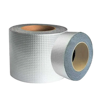Bande de caoutchouc butyle en aluminium, adhésive simple face, activée par l'eau, durable, étanche, pour la réparation des fuites de toiture
