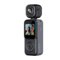 Caméra sportive 4K à clipser, batterie 2000 mAh, écran IPS 1,5 pouces, double objectif grand angle 180°, vision nocturne 4 LED, mini caméra portable