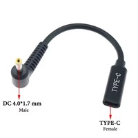 USB 3.1 Typ C Buchse auf 4.0*1.35 5.5*2.5 4.5*3.0 4.0*1.7mm Stecker DC-Stecker PD-Ladeadapter Verbindungskabel