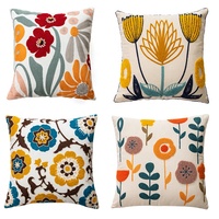 Sarung bantal sulam handuk bunga tanaman, gaya Ins Modern sederhana kursi Sofa samping tempat tidur