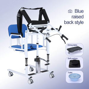 Chaise de transfert hydraulique pour patient avec fonction toilettes, chaise de douche et table à manger pour personnes <span class=keywords><strong>âgée</strong></span>s handicapées - Product Image 6
