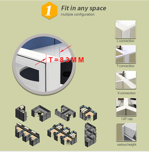 Bán Buôn Phân Vùng Bảng Điều Chỉnh Máy Trạm Riêng Tủ Mỹ Phong Cách Văn Phòng Tủ Giá - Product Image 5