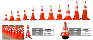 Toptan 12 ''18'' 28 ''36'' trafik konisi PVC/PE yansıtıcı elastik yol güvenliği koni çarpışma özelleştirilmiş trafik konisi - Product Image 6