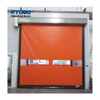 Porte roulante PVC rapide à fermeture éclair, avec capteur micro-ondes protecteur et servomoteur
