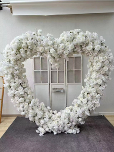 Arche <span class=keywords><strong>de</strong></span> <span class=keywords><strong>fleurs</strong></span> artificielles en forme <span class=keywords><strong>de</strong></span> cœur pour la décoration <span class=keywords><strong>de</strong></span> mariage, idéale pour la plantation printanière - Product Image 2