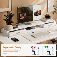 Bureau debout électrique ergonomique moderne 140*60cm avec tiroirs, hauteur réglable, poste de travail pour studio, bureau à domicile, métal et bois, 70KG
