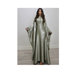 Abaya Musulmana LEDUO Personalizada, Elegante y Lujosa, de Satén Brillante, Manga Larga, para Uso Diario de Mujeres - Product Image 1