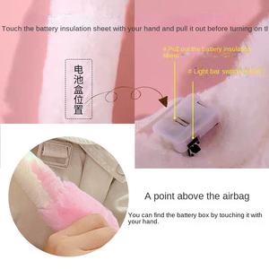 عصابات رأس مضيئة بتقنية LED مع آذان أرنب متحركة، إكسسوار شعر لطيف للمهرجانات والحفلات وعيد الفصح - Product Image 4