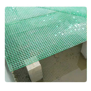 Grille de fibre de haute résistance de grille de Grp de plastique de Frp moulé par caillebotis de fibre de plancher - Product Image 2