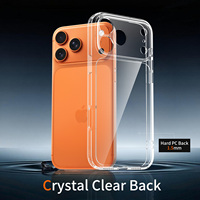 Funda para Teléfono Móvil Transparente Antiarañazos y Antiamarillamiento con Protección de Lente para iPhone 17 Pro Max, Diseño Personalizado de Fábrica