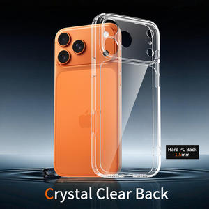 Coque <span class=keywords><strong>de</strong></span> téléphone portable transparente anti-rayures et anti-jaunissement avec protection d'objectif, motif personnalisé en usine, pour iPhone 17 Pro Max - Product Image 3