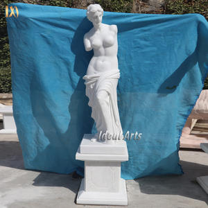 Statue en marbre blanc sculptée à la main grandeur nature d'<span class=keywords><strong>Aphrodite</strong></span> Sculpture de <span class=keywords><strong>déesse</strong></span> <span class=keywords><strong>grecque</strong></span> pour décor de jardin - Product Image 5
