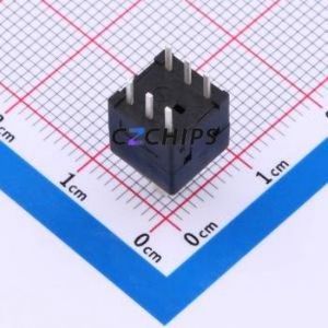 PS-8556DVB-6PN Push Button Switch Through hole Component (THT) Switch No Lock Rectangle Plunger 500mA 24V - Product Image 2