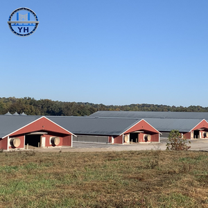 Structure en acier préfabriquée abordable pour abri de vaches, bâtiment d'élevage de haute qualité à faible coût pour bovins de boucherie et fermes laitières - Product Image 1