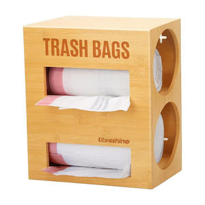 Distributeur de sacs poubelles 2 en 1 Porte-rouleau de sacs poubelles 13 gallons Organisateur de <span class=keywords><strong>rangement</strong></span> <span class=keywords><strong>sous</strong></span> l'évier - Product Image 1