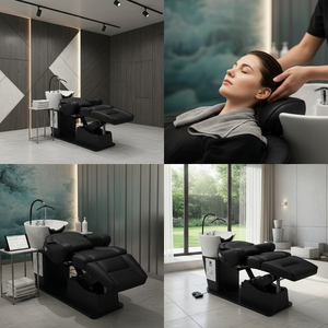 Sillón de Lavado Eléctrico <span class=keywords><strong>Elite</strong></span> Bsalon para Hombres con Bomba Hidráulica y Reposapiés Ajustable para Muebles de Peluquería - Product Image 3