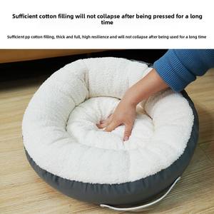เบาะรองนั่งทรงกลมสำหรับสัตว์เลี้ยงเสื่อให้ความอบอุ่นสำหรับสุนัขแมวเสื่อรองนอนแมวเสื่อสำหรับสัตว์เลี้ยงขายส่ง - Product Image 3