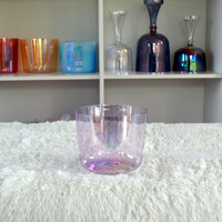 Juego de Cuencos Cantores de Cristal Alquímico de Cuarzo de Color Pastel para Baño de Sonido Curativo y Meditación, Directo de Fábrica HF