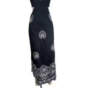 เดรสยาวสไตล์วินเทจปักลายสวยงามสำหรับผู้หญิง แฟชั่นฤดูร้อนแบบสั่งตัดได้ เหมาะสำหรับใส่ไปชายหาด - Product Image 6