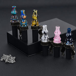 Boquilla de resina premium para hookah con cadena metálica, accesorio portátil para shisha. - Product Image 2