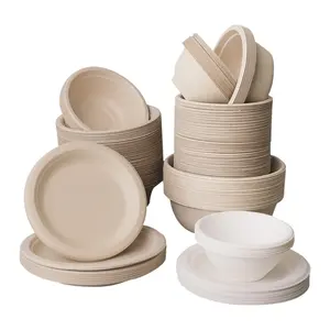 Wholesale Take Away Bowls Microwavable Soup Bowl Disposable Bagasse Bowl