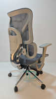 Chaise de bureau exécutive moderne de luxe de haute qualité, en maille, en aluminium, ergonomique, avec repose-pieds rétractable, dossier réglable
