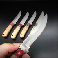 Couteau à viande de mouton, couteau à bœuf russe, outils de camping et de chasse, lame épaisse