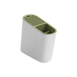 HeDou Knife Rack Chopstick Holder Plastic Multifunctional Integrated Kitchen Storage White Lime Color - Product Image 3
