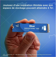 2TB W Blue SN5000 NVMe Internal Solid State Drive SSD - PCIe Gen 4.0, M.2 2280, hingga 5,150 MB/s