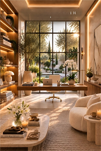 Meubles de salon modulaires en cuir véritable de style italien sur mesure, lit king size, salle de sport à domicile pour villa, manoir - Product Image 4