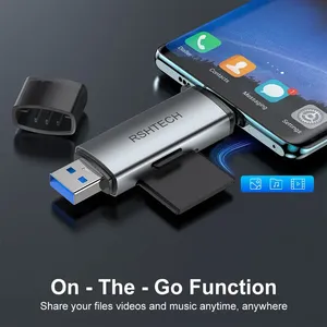 RSHTECH <strong>USB</strong> C <strong>USB</strong> 3.0 Multi Slot <strong>Card</strong> <strong>Reader</strong> Adapter TF Micro SD Memory <strong>Card</strong> <strong>Reader</strong> SDHC SDXC SD <strong>Card</strong> <strong>Reader</strong> for Computer - Product Image 3