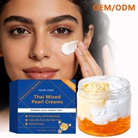 Crème éclaircissante pour femmes OEM, crème thaïlandaise à la perle mélangée, crème éclaircissante pour la peau, crème pour éliminer les taches noires, pour les peaux foncées