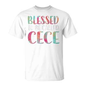 Camiseta Blessed To Be Called Cece, blanca, unisex, talla mediana para adultos - Product Image 1