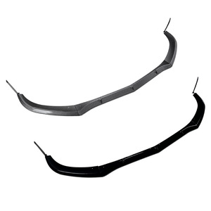 Divisor Delantero para Mercedes-Benz Clase C W205 S205 C63 2015-2022 AMG, Modificación del Parachoques Delantero, Textura de Fibra de Carbono Negro Piano - Product Image 2