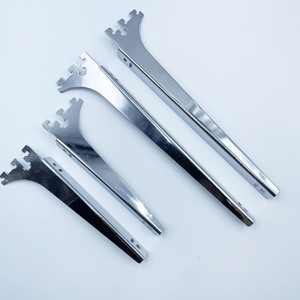 Soportes de Estante Ajustables KEFENG KF-B006 para Postes Ranurados de 350 mm en Metal Cromado Plateado/Blanco/Negro con Capacidad de 26.0 Lb+ - Product Image 2