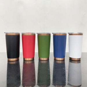 Ceramic Lined Stainless Steel <b>Copper</b> Plated Underneath 20oz Travel Tumbler <b>Cups</b> Mugs with Magnetic Slide Lids for Laser Engrave - Product Image 2