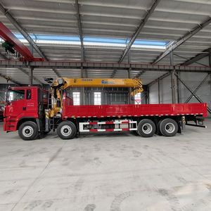 Grúa Montada en Camión Shacman de 14 Toneladas con Brazo Recto, 360hp, para Mantenimiento de Carreteras - Product Image 2
