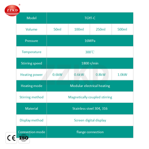 Réacteur hydrothermique de 200ml, 1 boîte, en acier inoxydable, autoclave à haute pression et à haute température en laboratoire - Product Image 2