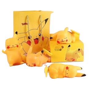 Veilleuse Pokémon Jaune Kawaii, Figurine d'Anime Pikachu, Ornement Mignon, Lampe de Lecture <span class=keywords><strong>Lumineuse</strong></span> pour Dormir - Product Image 1