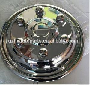 Tapa de Rueda de Acero Inoxidable Pulido de 16 Pulgadas para Camión/<span class=keywords><strong>Autobús</strong></span>, <span class=keywords><strong>6</strong></span> Tuercas, <span class=keywords><strong>6</strong></span> Orificios, Instalación Atornillada, Producto HY-016-015 - Product Image 4