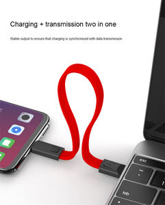 Mini porte-clés Câble Micro USB Type C Charge rapide pour iPhone pour Samsung Chargeur <span class=keywords><strong>Usbc</strong></span> Type Porte-clés Cordon Fil court - Product Image 6