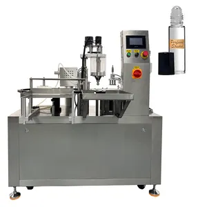 Manufacturing Full automatic small bottle filling and capping machine spray filling capping machines