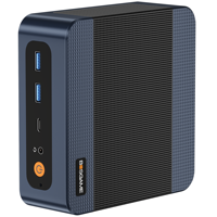 Mini PC BOSGAME P3 Ryzen 5 7640HS (jusqu'à 5,0 GHz) 16 Go DDR5 512 Go SSD PCIe Triple écran 4K USB 4.0 Wi-Fi 6E double bande 2,5 G LAN