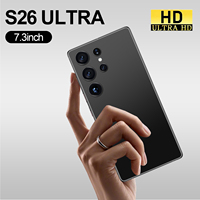 Nuevo Smartphone S26 Ultra Original 5G con Pantalla HD de 7.3 Pulgadas, 16GB+1TB, Doble SIM, Cámara HD de 72+108MP, Idioma Operativo Español
